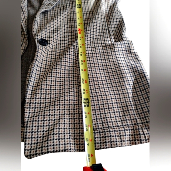 H&M | Stylish Collegiate Women's Houndstooth Oversized Blazer | Size Medium - Picture 5 of 8